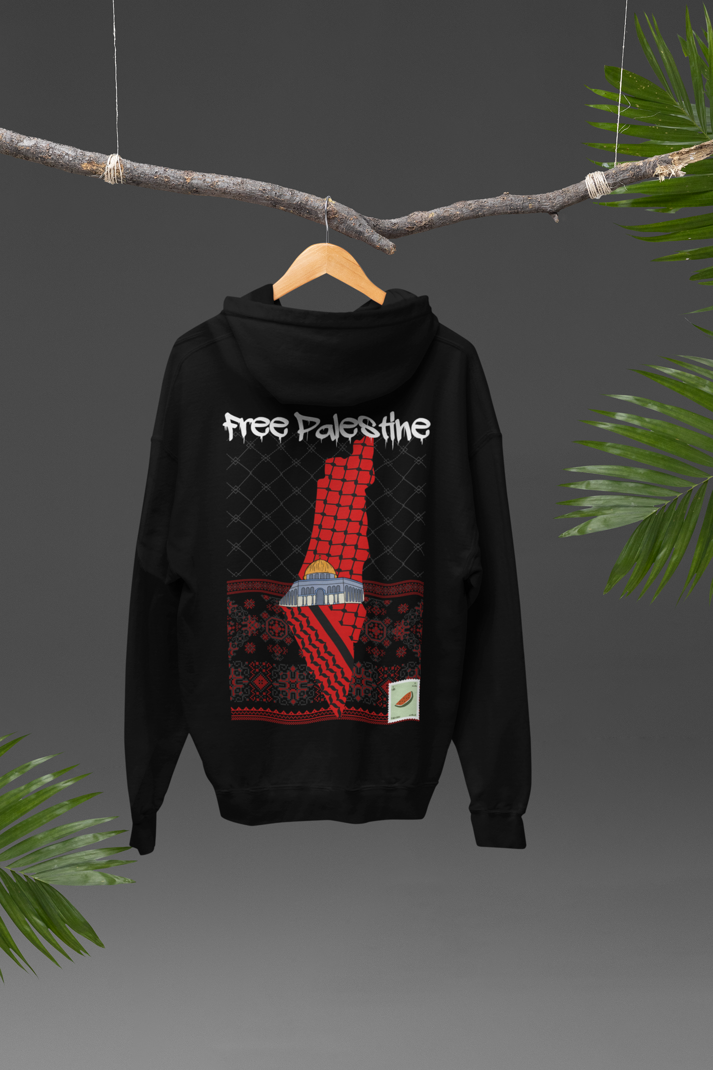 Free Palestine Hoodie || QAWM